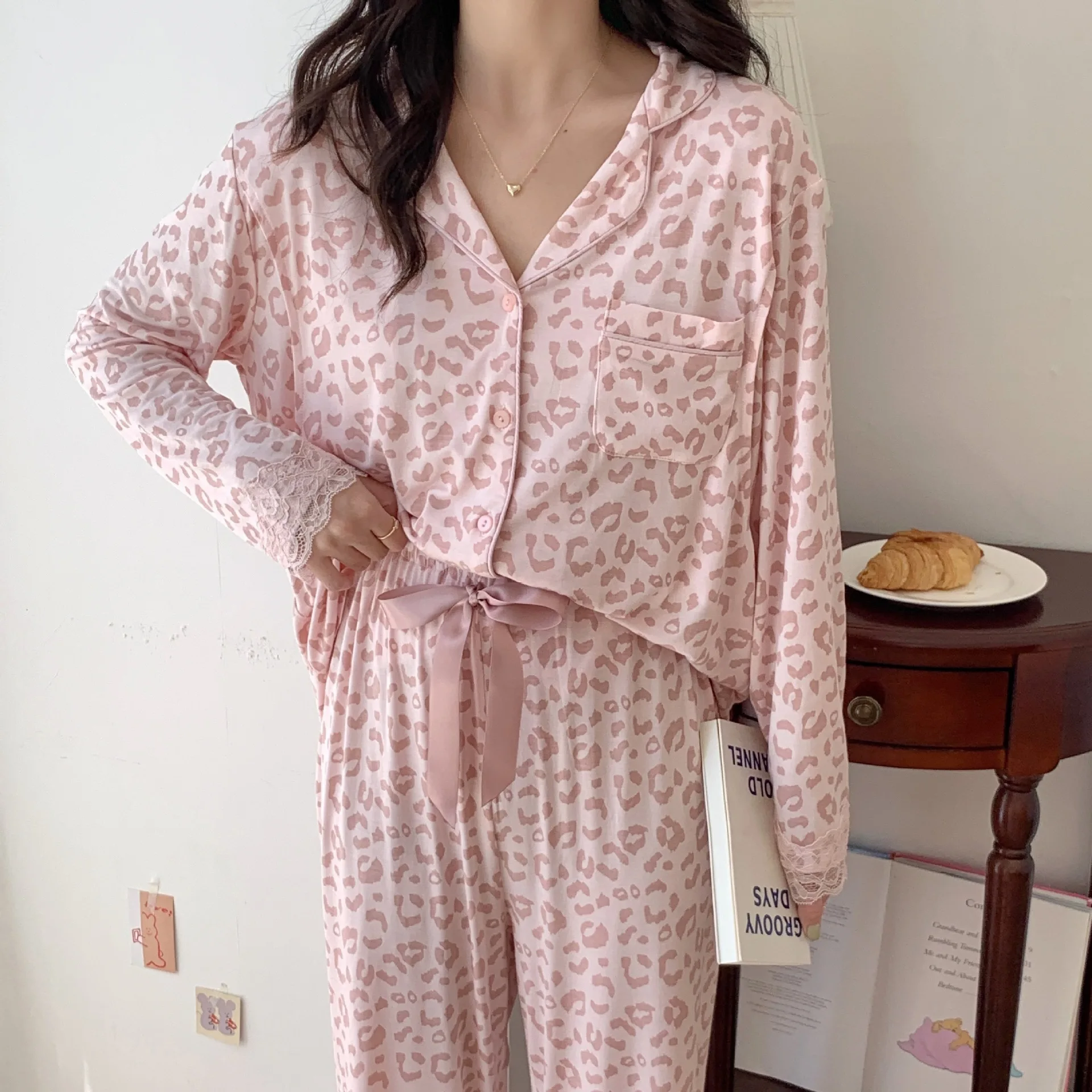 Пижама для беременных женщин одежда матерей грудного вскармливания Новинка