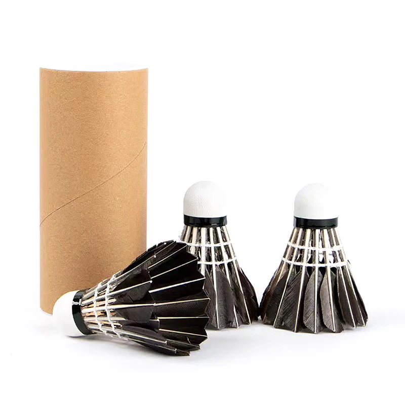 3/6/9 шт. черные гусиные перо воланы для бадминтона мячи стабильность и