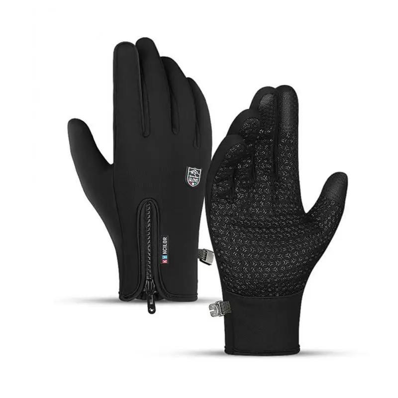 

Водонепроницаемые велосипедные перчатки, зимние теплые флисовые велосипедные перчатки, перчатки для катания на лыжах и мотоцикле с сенсор...