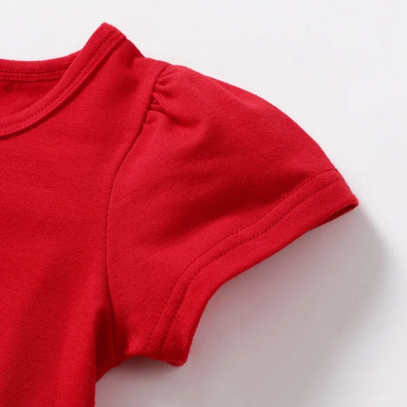 Комплект одежды для маленьких девочек футболки с коротким рукавом и надписями