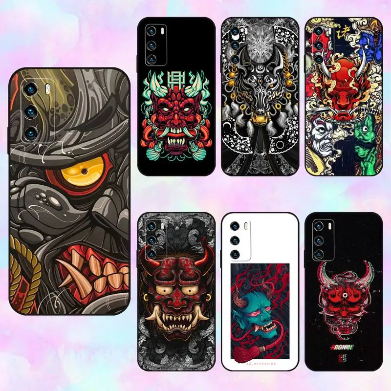Japanese Hannya Mask Phone Case For Huawei Honor 7A 30 V30 Pro 10 20 Lite 9X 10I 20I 7C 8X 8S Psmart Z Soft Silicone Cover