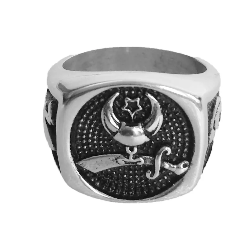 

Мужское кольцо из титановой стали в стиле ретро