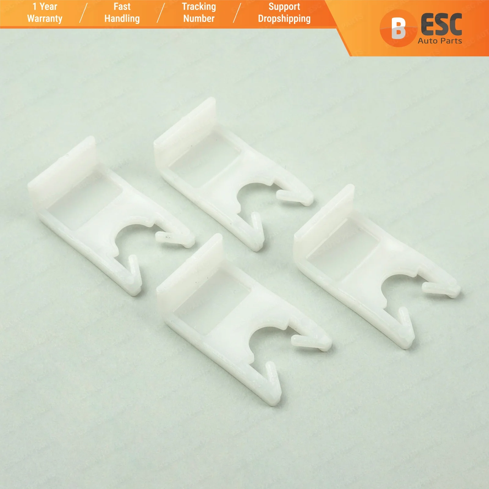 

ESC Auto Parts EWR5112 4 Pieces Electrical Power Window Regulator Repair Clamp Clips Type:3 Fast Shipment Ship From Turkey