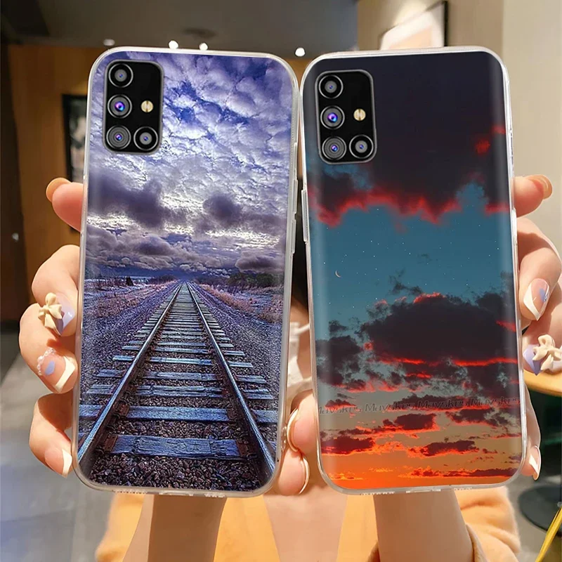 Фото Чехол для Samsung Galaxy M31S SM-M317F M 31s, прозрачный противоударный мягкий силиконовый защитный чехол для телефона Samsung M31s M317 Bumper Funda №2