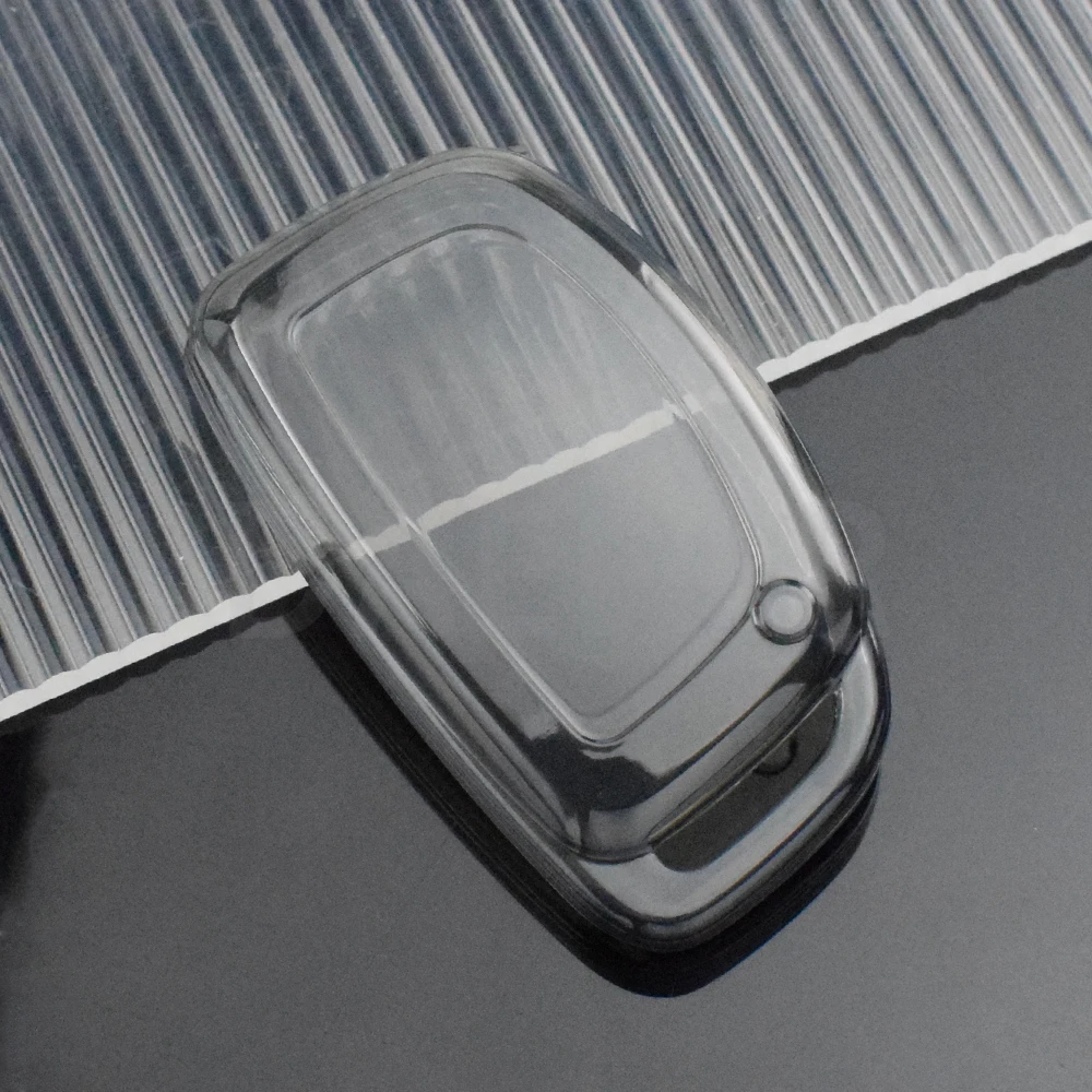 

Для Hyundai Ix35 I40 I20 I10 Tucson Elantra Creta Sonata Ioniq Accent Creata Smart Remote Fobs Cover Прозрачный чехол для автомобильного ключа