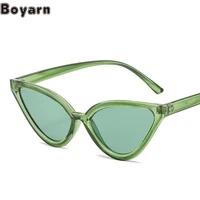 boyarn new fashion cat eye small frame sunglasses womens triangle small frame olive green sunglasses eyewear sunglasses