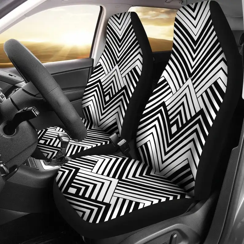 

Car Seat Cover, Black and White, Geometric Pattern, Car Accessories, Car Covers, Seat Covers, Geometric Abstract, Seat Covers Fo
