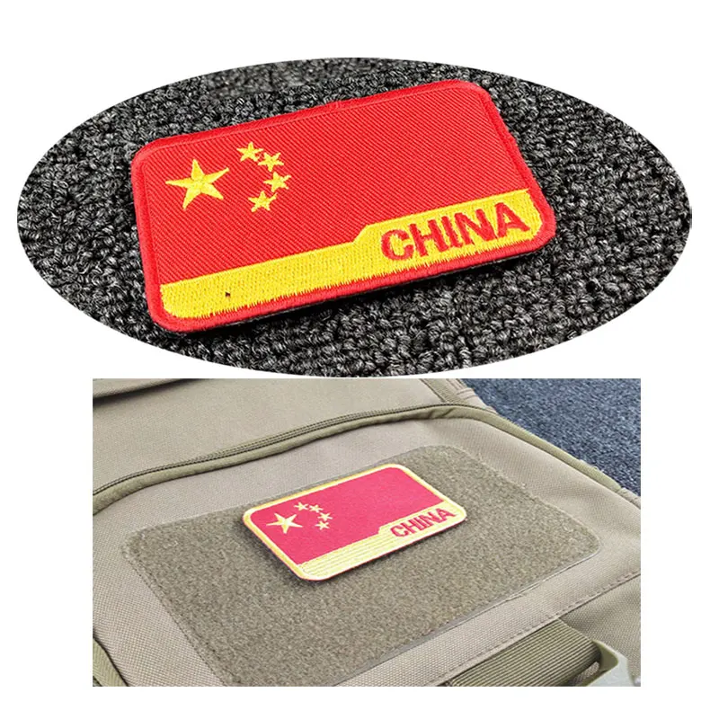 

National Flag Embroidery Armband Cloth Stickers HOOK&LOOP Chapter Personality Badge Embroidery Chapter Cloth Stickers Custom