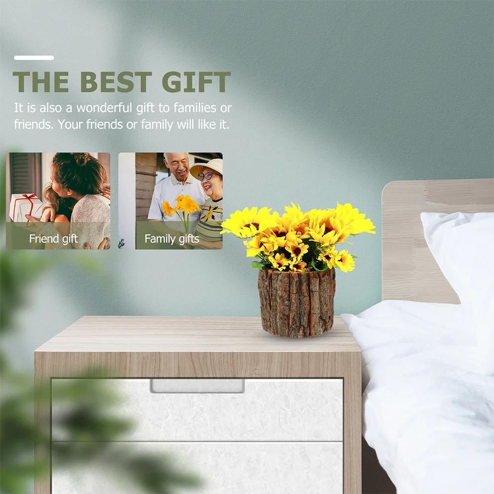 

3 Pcs Flower Bucket Vintage Home Decor Wooden Flowerpot Planter Vase Country Succulent