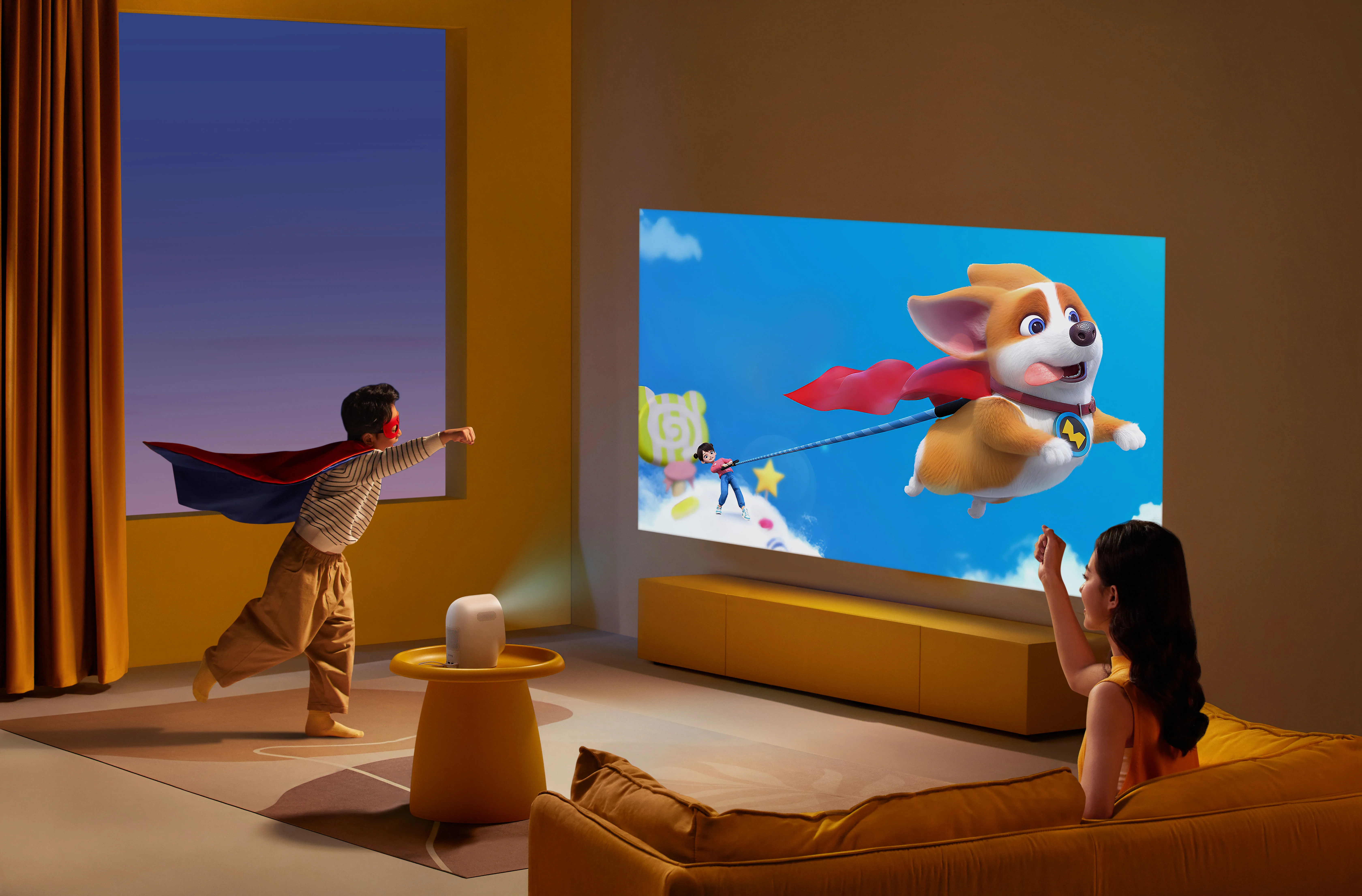 Новое поступление 2023 Лидер продаж умный портативный проектор Xming Q3 1080p 800ANSI WIFI6