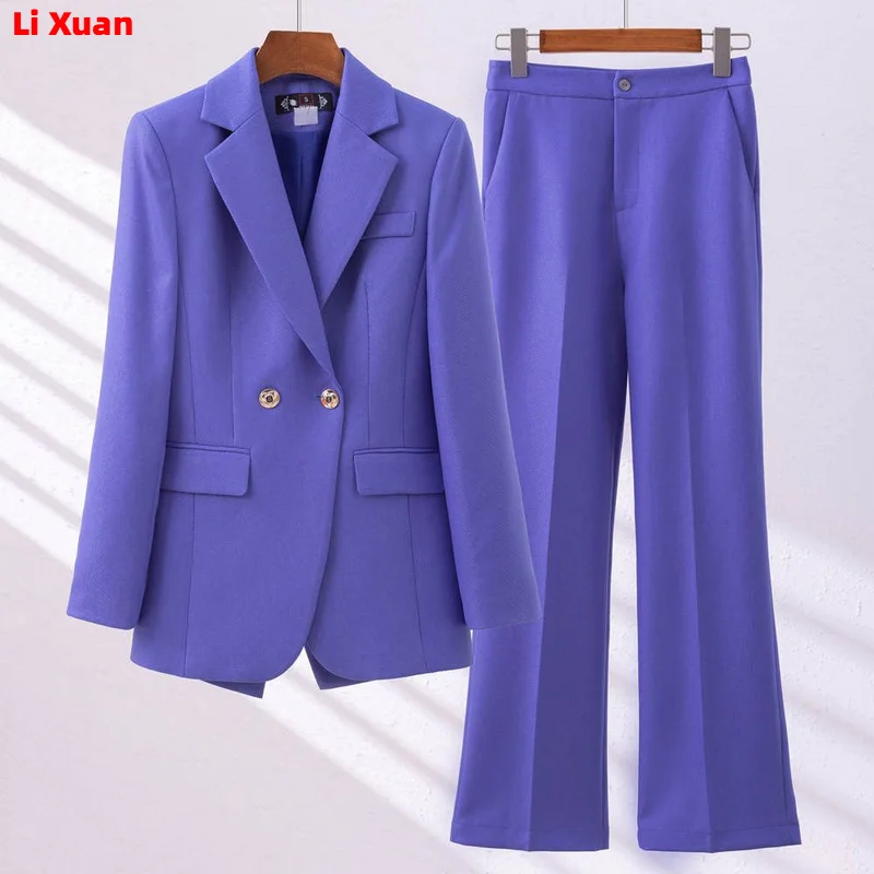Superior Quality Spring Formal Ladies Fashion Blazer Women Business Suits with Sets Work Wear Office Casual Pants Jacket Suit