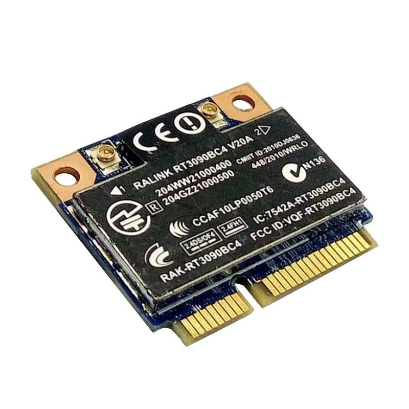 Оригинальная беспроводная карта Wi-Fi + 3 0 Bluetooth Ralink RT3090BC4 300 Мбит/с 802.11b/G/N Mini PCI-E Card