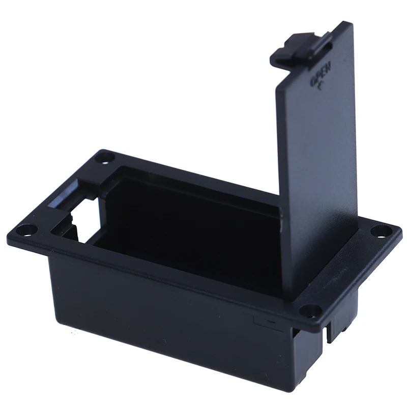 

1pc Flat Mount 9V Battery Case Box Holder Black for Electric Guitar Bass Storage Cover hot sale