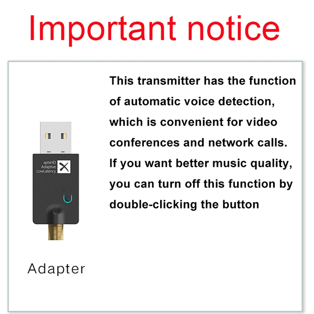 Bluetooth-совместимый аудиопередатчик 5 2 APTX HD/LL/адаптивный аудиоадаптер BT