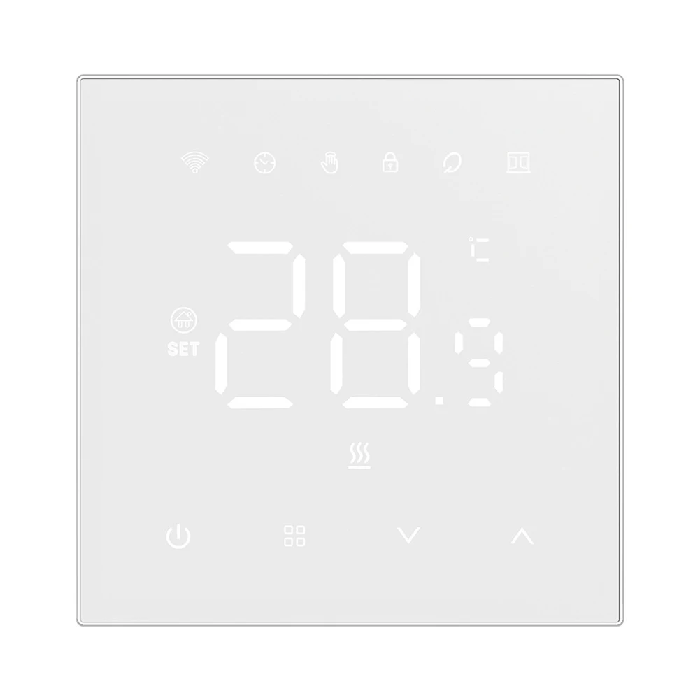 

Tuya WiFi Smart Thermostat LCD Display Touch Screen Thermostat Electric Floor Heating Water/Gas Boiler Temperature Controller