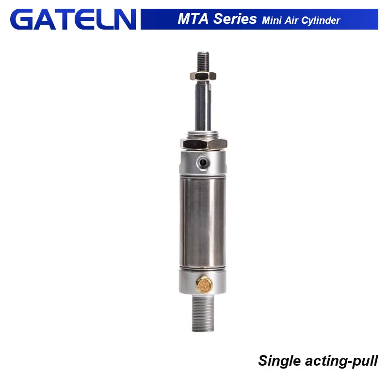MTA16 MTA20 MTA25 MTA32 MTA40 Возврат пружины мини-круглый цилиндр с пружиной Ход одностороннего действия 10–150 мм