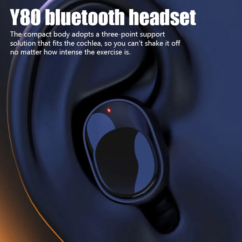 Новинка оригинальные беспроводные наушники Tws Y80 Bluetooth 5 1 зарядный чехол 9D стерео