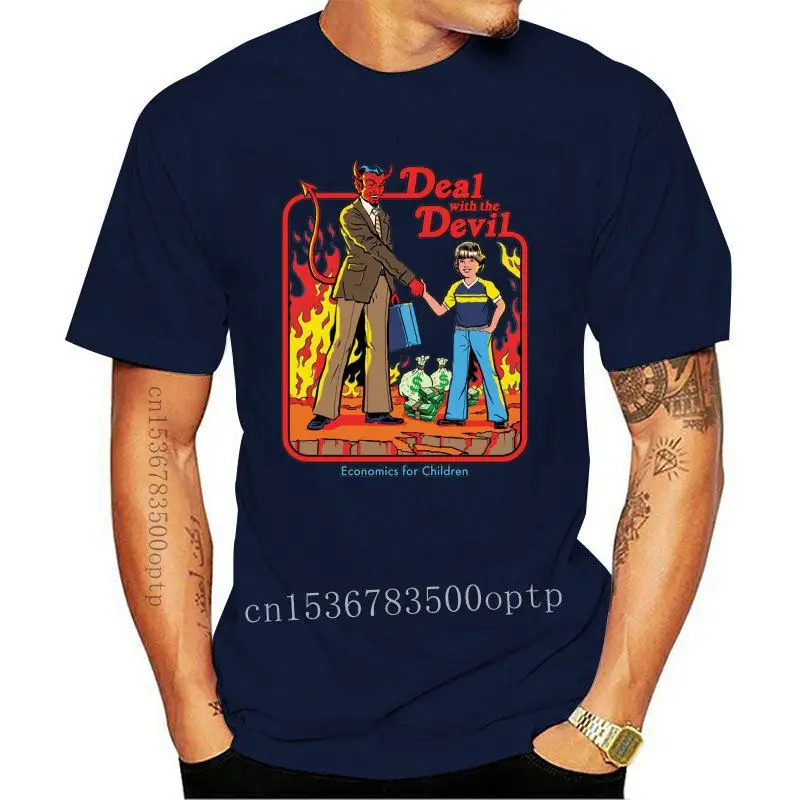 

Camiseta de Deal With the Devil Unisex, ropa para mujer, top