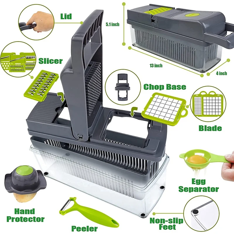 Измельчитель овощей Многофункциональный измельчитель пищевых продуктов лука