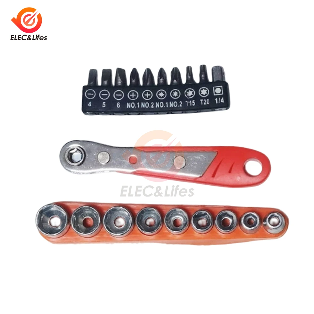 Шестигранная быстросъемная мини-отвертка диаметром дюйма, 10 шт.