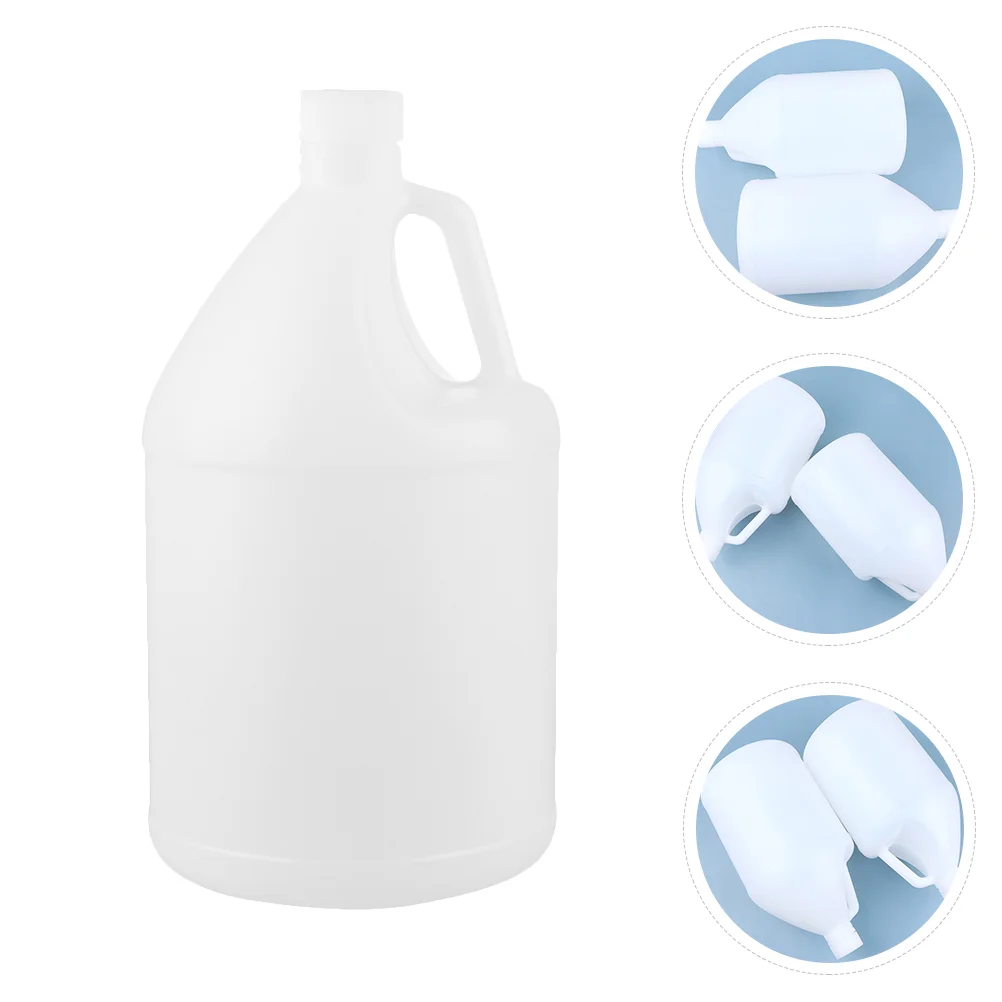 Oil Container Plastic Barrel White Bucket With Handle Pot Empty Bottle 4 Liter Gallon Jug Hdpe Liquid
