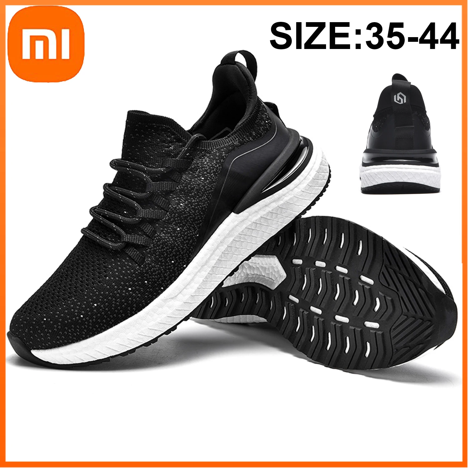 

Xiaomi Mijia Sneakers 4 Upgrade Women Sneakers Uni-moulding 4d Fishbone Lock System Knitting Upper Men Running Shoes Sneakers