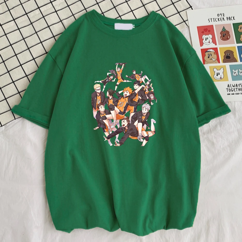 

Haikyuu Cartoons Funny Printing Men T-Shirt Creativity Breathable T-Shirts Sport Comfortable Tshirt Street Crewneck Mens Top