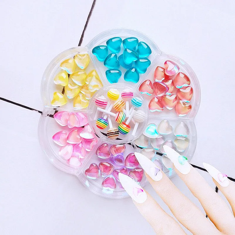 Женские Подвески для акриловых ногтей из смолы/сплав милый дизайн украшения