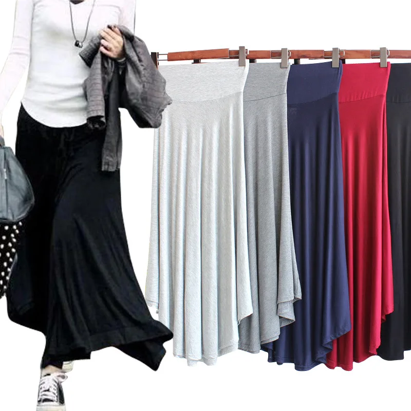 

Women Cotton Long Skirts High Waist Elegant Dance Skirt Vintage Summer Skirts