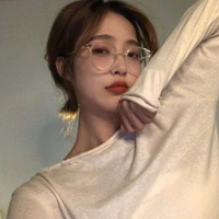 korean transparent glasses frame women ins plain glasses men eyewear cute decorative computer glasses