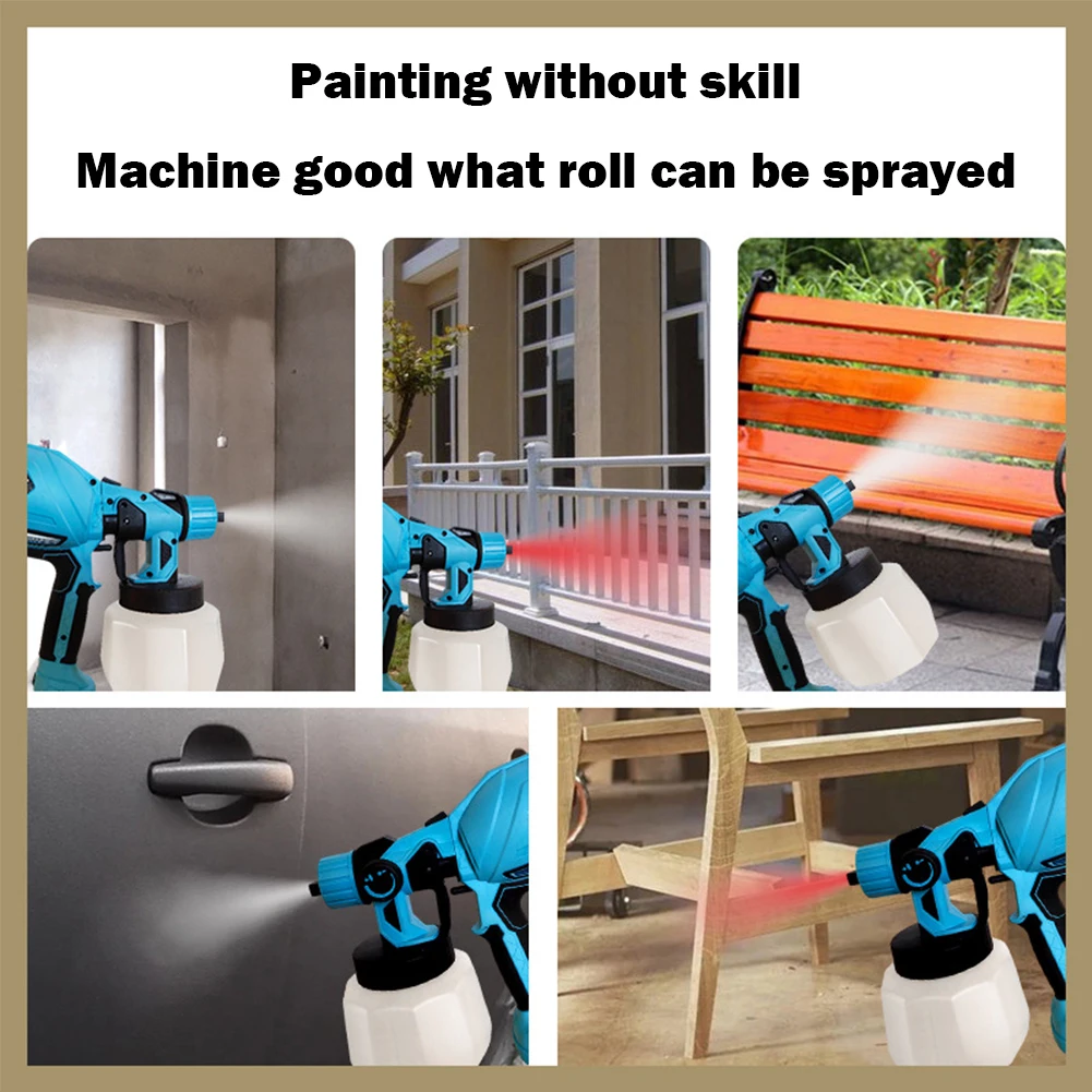 

1000ml Household Paint Sprayer High Micro Atomization 580W Paint Spraying Machine Efficient Heat Dissipation for Home DIY Crafts