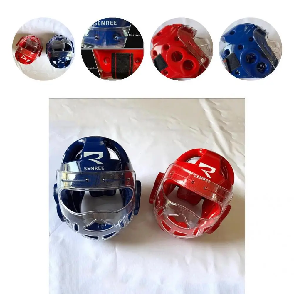 

Stable Practical Efficient Protection Taekwondo Helmet Transparent Cover Head Guard Cover Widely Applied for Karate