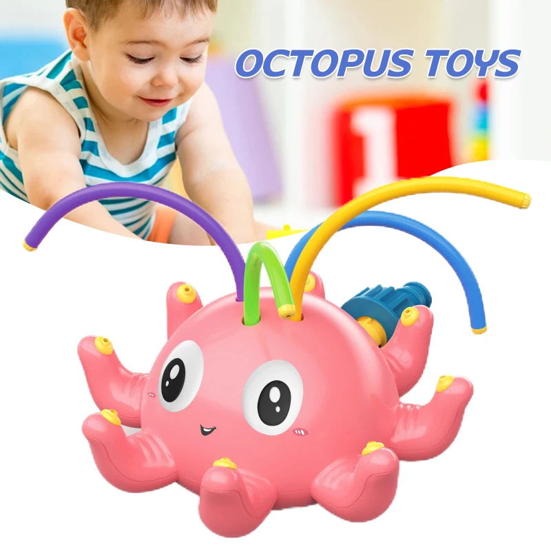 

Cute Water Spray Octopus Automatic Fountain Bath Toy for Bathtub Swimming Pool Shower Toy for Kids Toddlers Infant B99