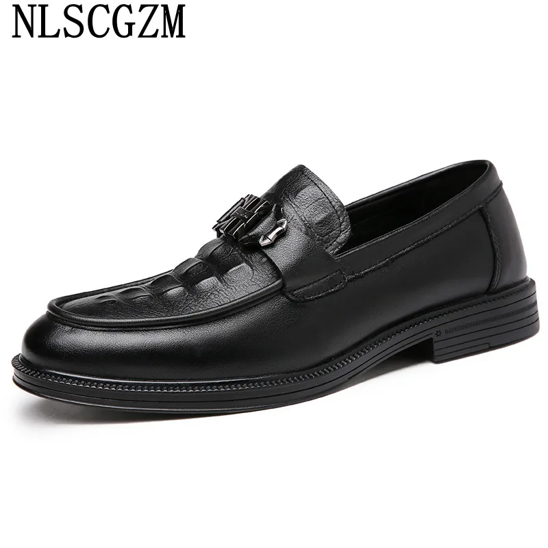 

Italiano Casuales Formal Shoes for Men Loafers Men Slip on Shoes Men Coiffeur Business Suit Leather Casual Shoes Zapatos Hombre