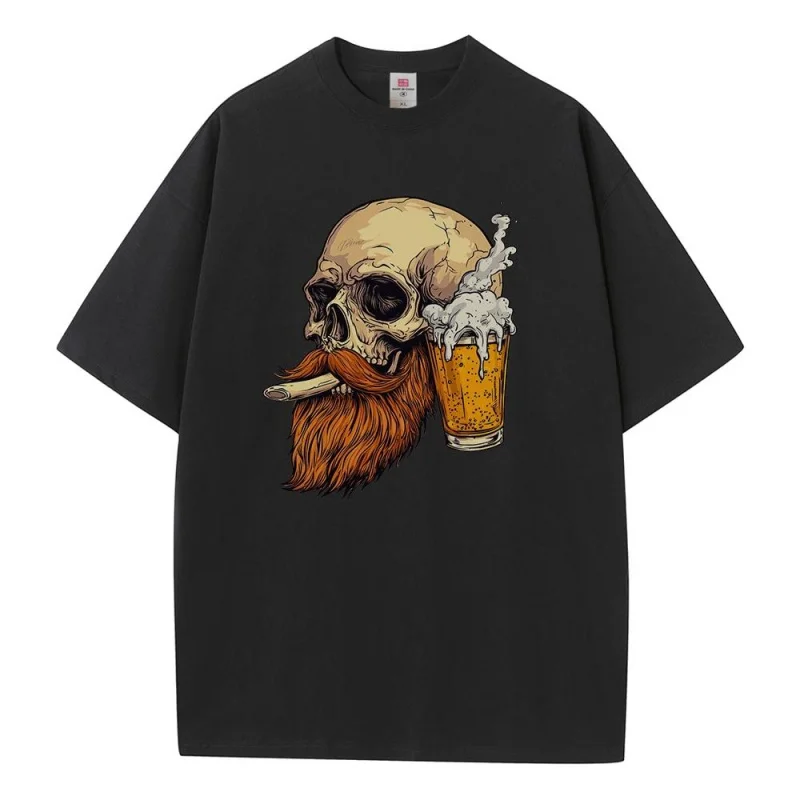 Хлопковая мужская футболка с капюшоном