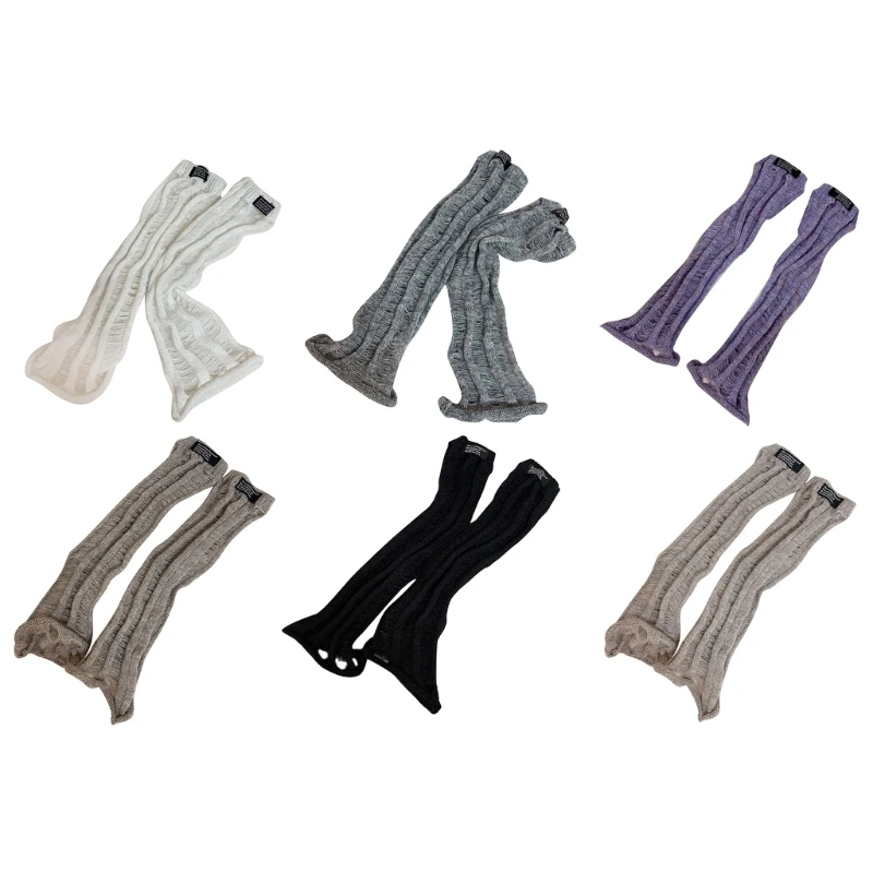 

Knitted Leg Warmers Japanese Long Socks Students Girl Leg Cover Calf Gaiter