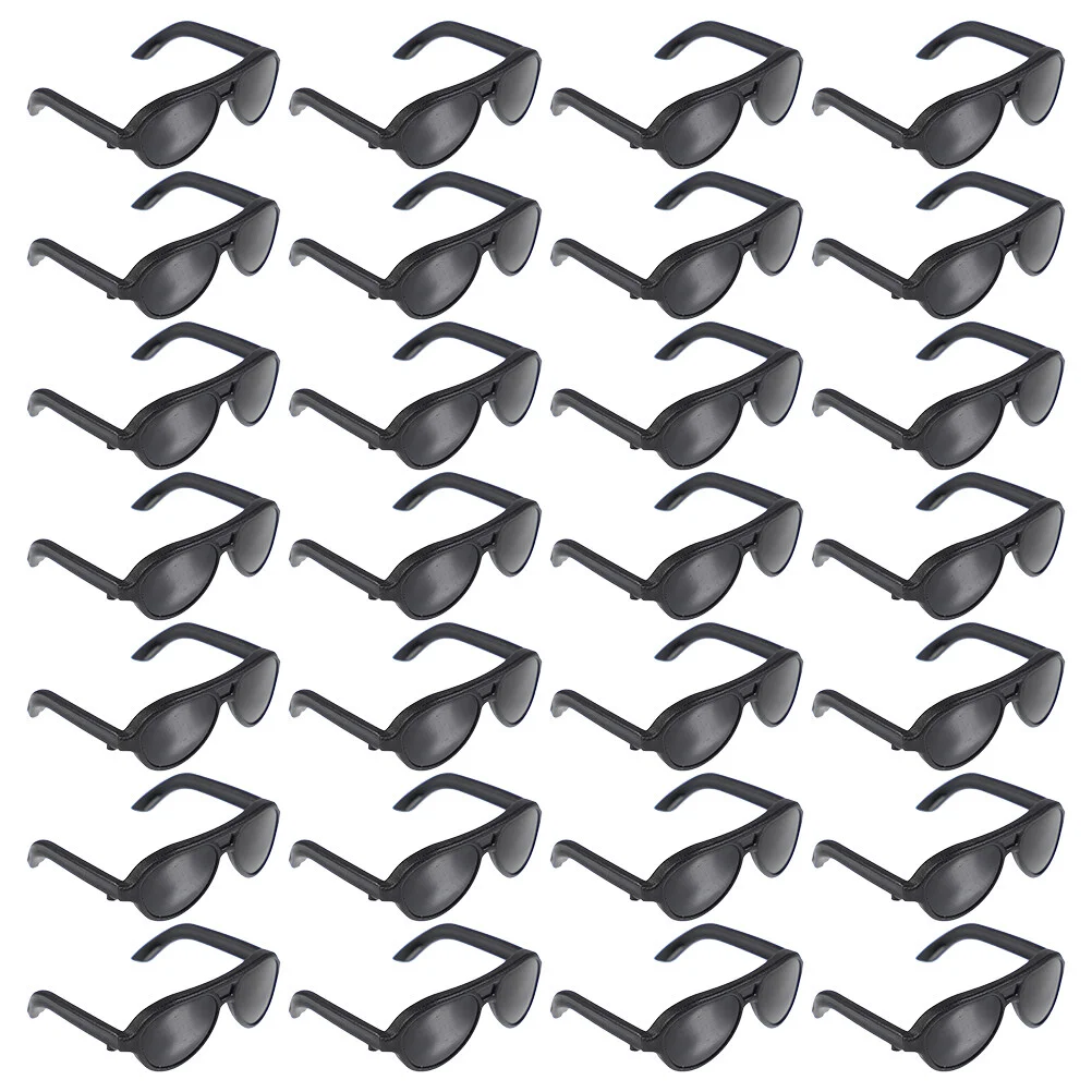 

100 Pcs Toy Room Fashion Dolls Props Baby Para Mujer Toys DIY Dress-up Plastic Miniature Dressing PVC Eyeglasses Hamster