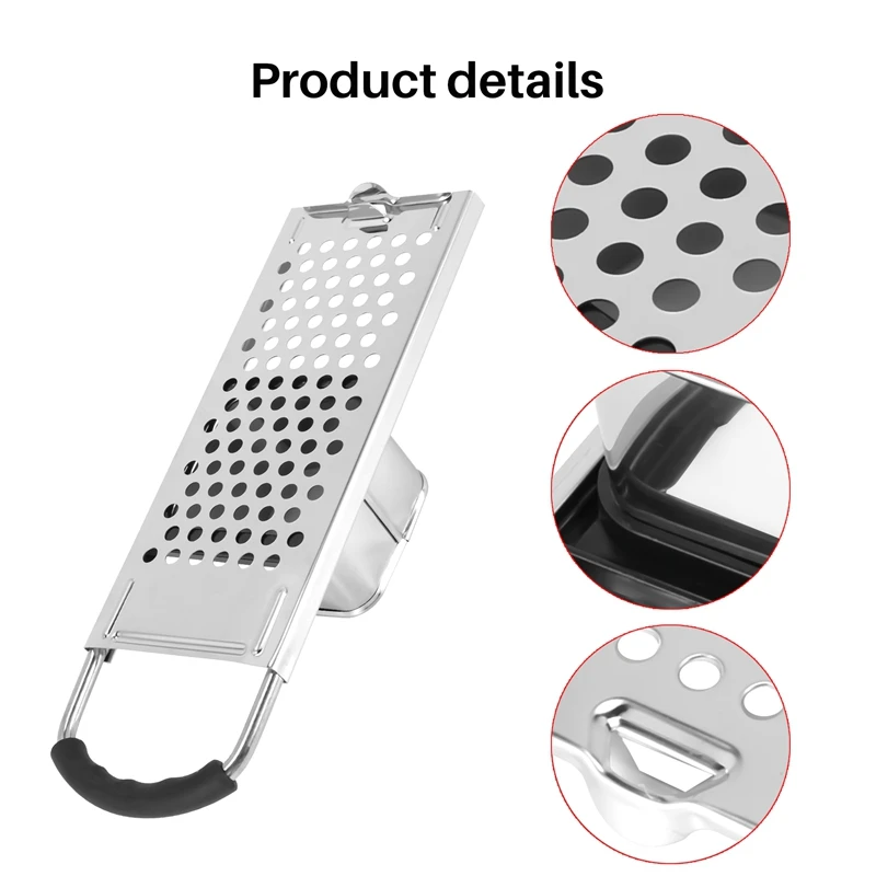 Спаetzle Maker из нержавеющей стали с удобной резиновой ручкой для пельменей и лапши