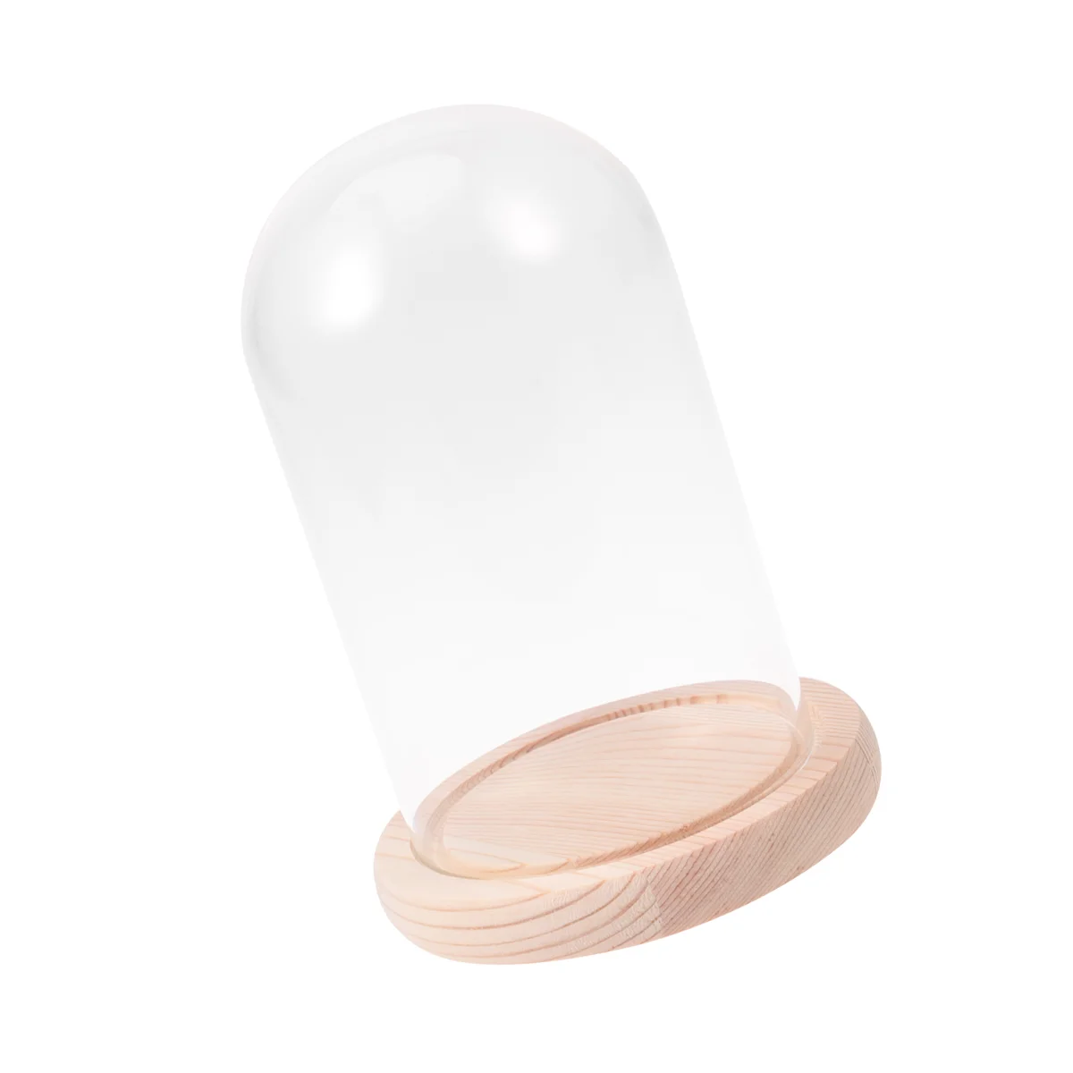 

Glass Dome Cloche Bell Cover Display Jar Flower Casebase Transparentcake Stand Domesthetable Centrepiece Christmas Book Mini