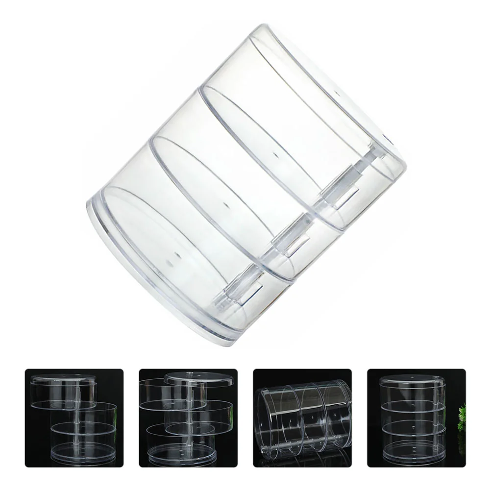 

Ring Rotating Jewelry Case Storage Simple Holder Desktop Makeup Organizer Container