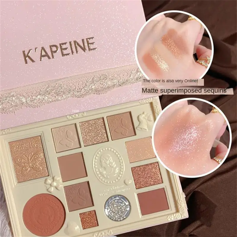 

Brightening Eye Shadow Plate Matte Pearlescent Powder Blusher High Gloss Sleeping Silkworm Eyeshadow Makeup Female Cosmetics New