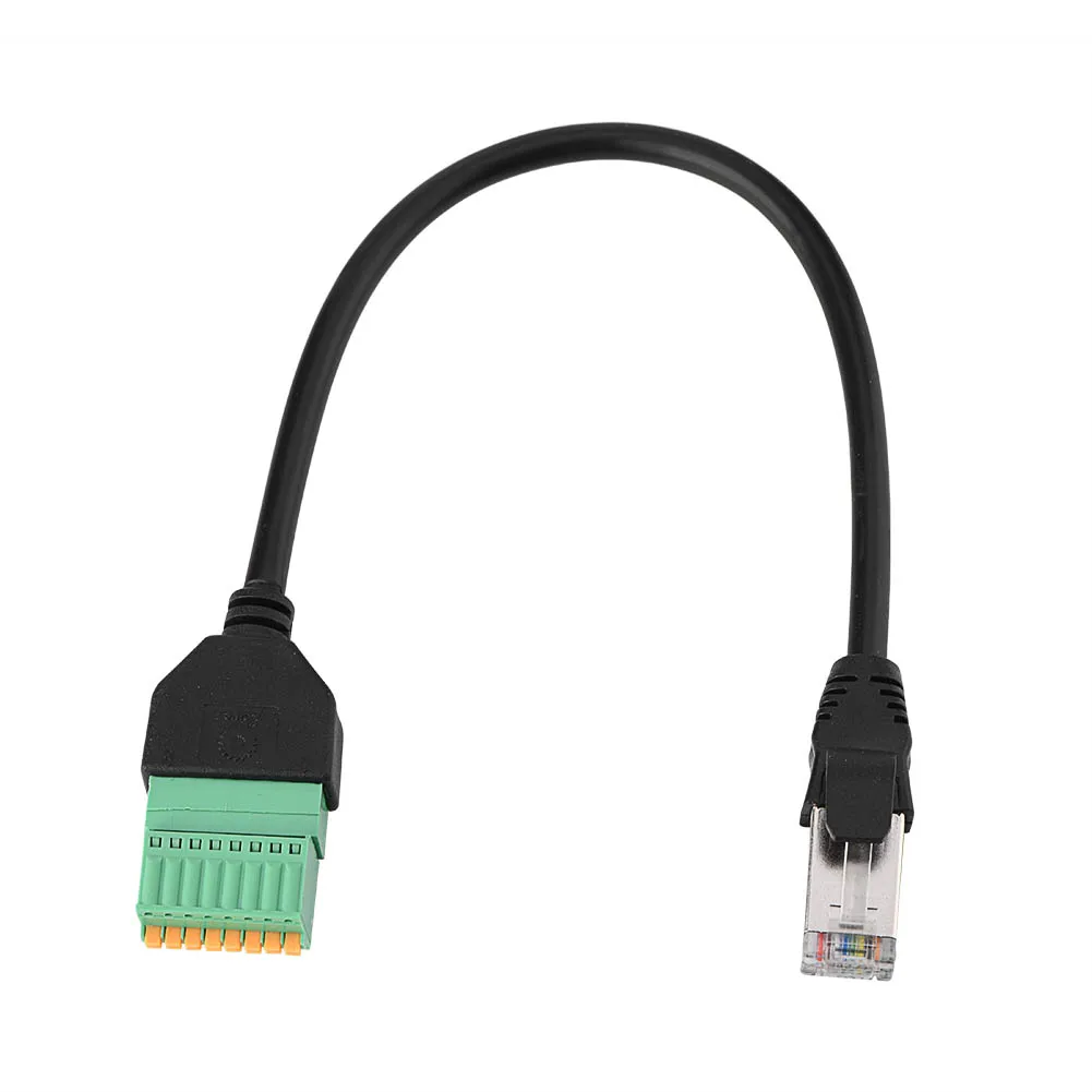 

Штекерный разъем RJ45 на 8-контактный пружинный разъем, Клеммная колодка, адаптер, кабельная Клемма, Клеммная колодка
