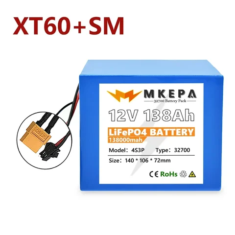 Аккумулятор LiFePO4 KEPAH 4S3P 32700 12В