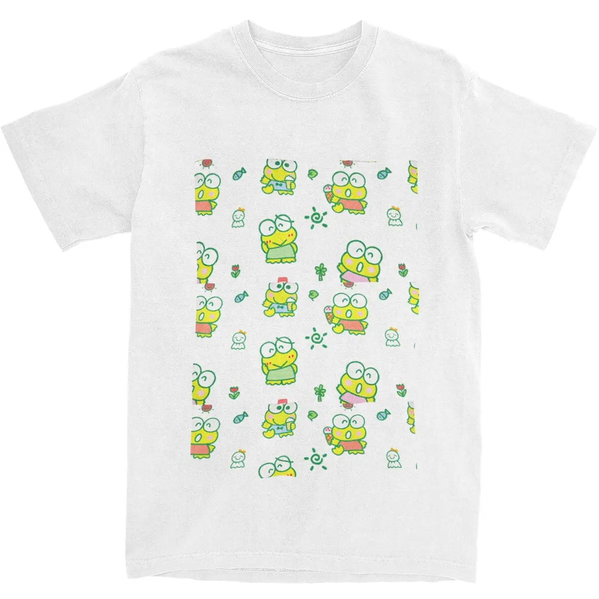 Футболка Keroppi со звездой летние забавные футболки Y2K хлопковая футболка в стиле