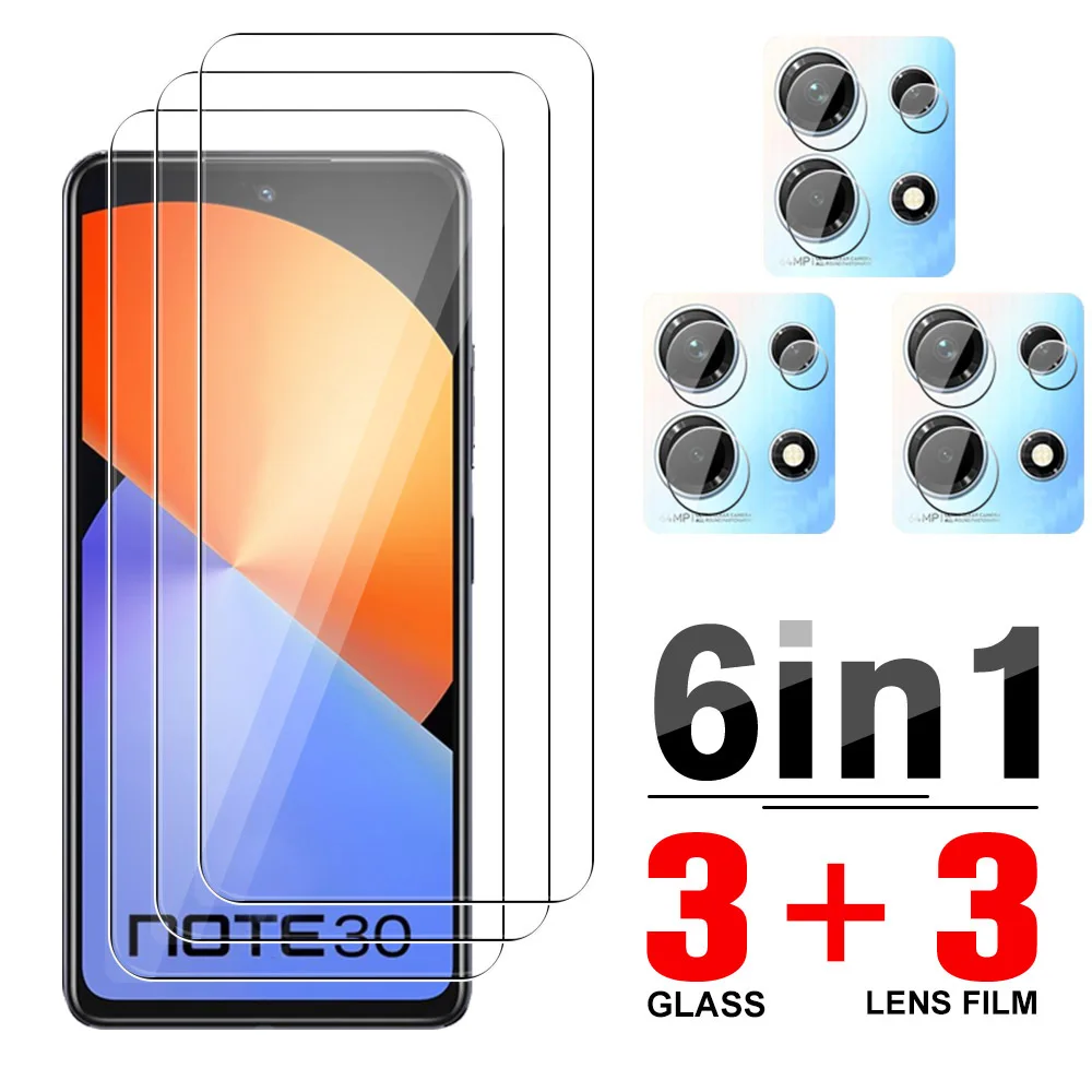 6в1 защитный стеклянный чехол Note Pro Note30 VIP закаленная пленка для Infinix Hot 30 30I Hot30