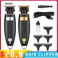 usb rechargeable professional hair trimmer men gold silver hair beard trimmer carbon steel adult kid haircut clipper