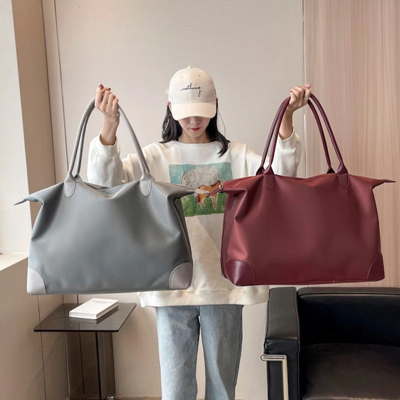 

Сумка женская из ткани «Оксфорд», водонепроницаемый саквояж для путешествий, вместительный чемоданчик для хранения, модный дизайнерский м...