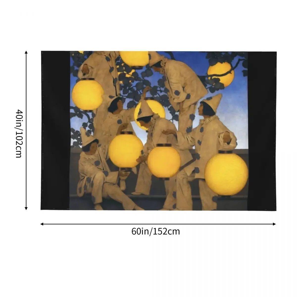 Maxfield Parrish - The Lantern Bearers Гобелен Декор комнаты Эстетические вещи для украшения Обои