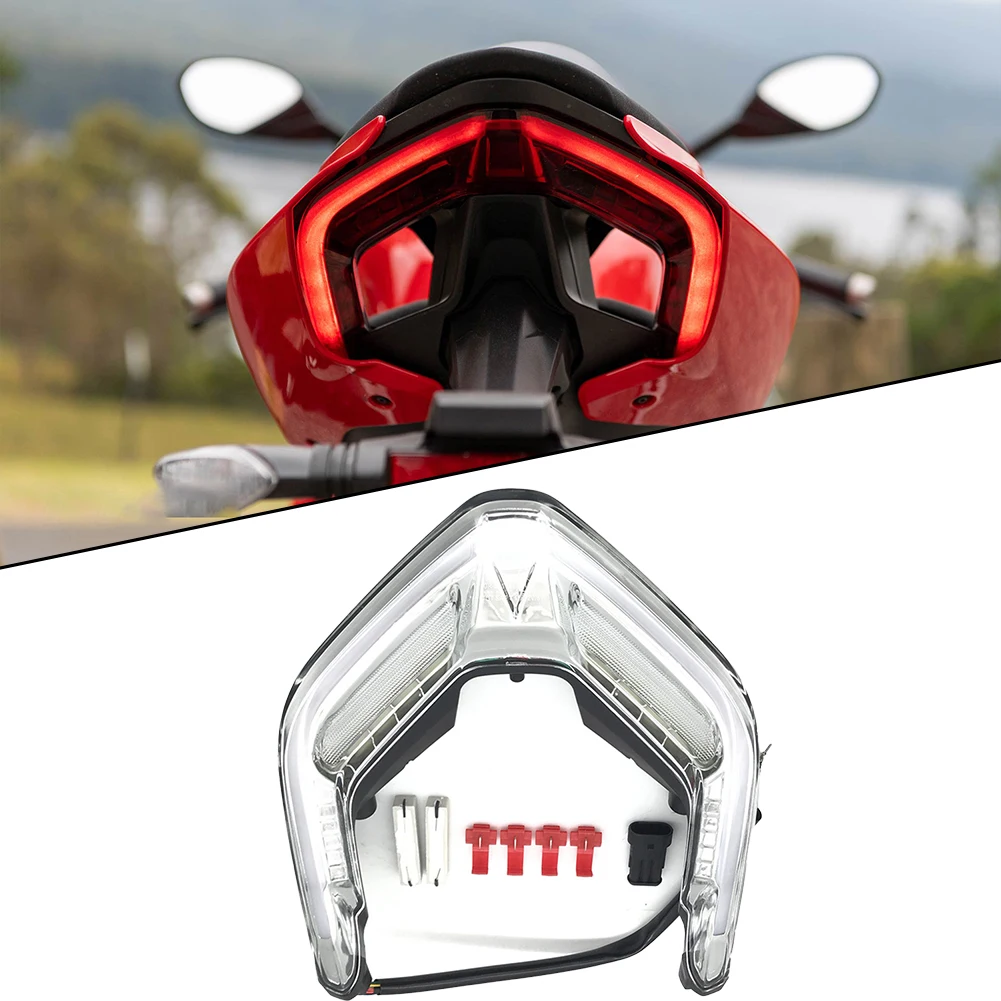 

For DUCATI PANIGALE V2 V4 V4S V4R 2018 2019 2020 2021 2022 LED Tail Light Turn Signal Light Motorcycle Integrated Part