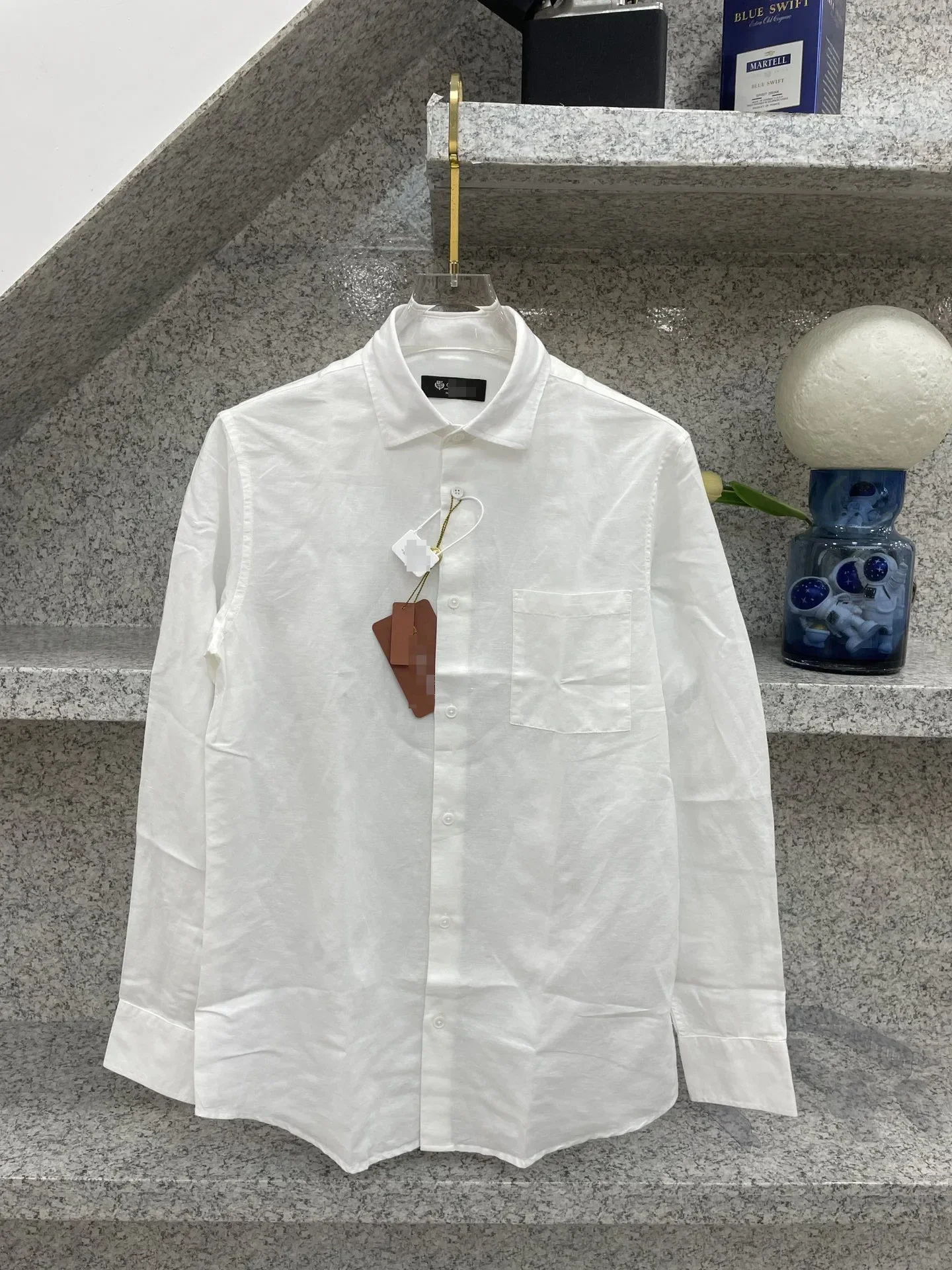 Мужская бутиковая рубашка с длинным рукавом JINGZHOU 2025 семейная одежда из чистого